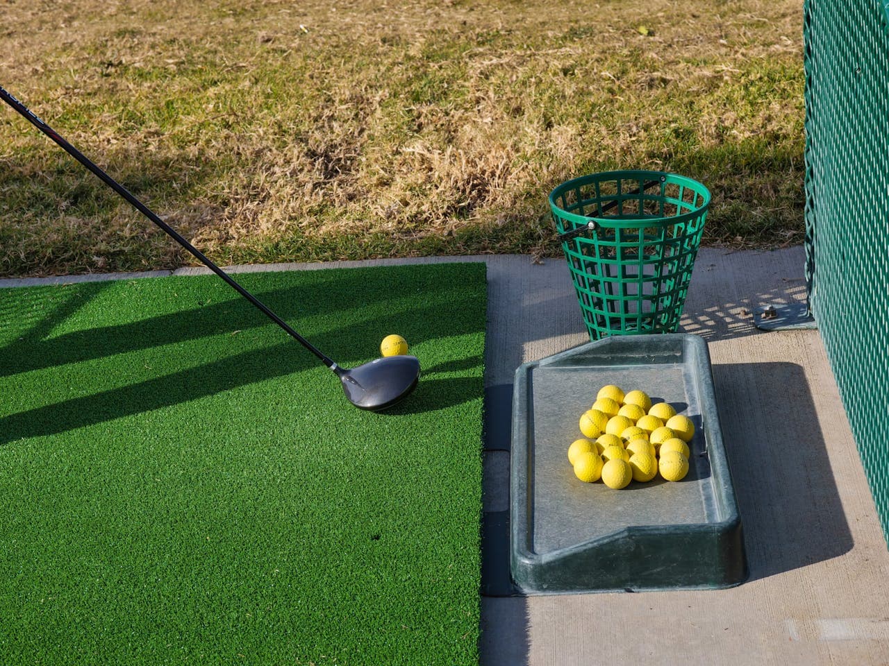 Landscape of a golf course on a summer day